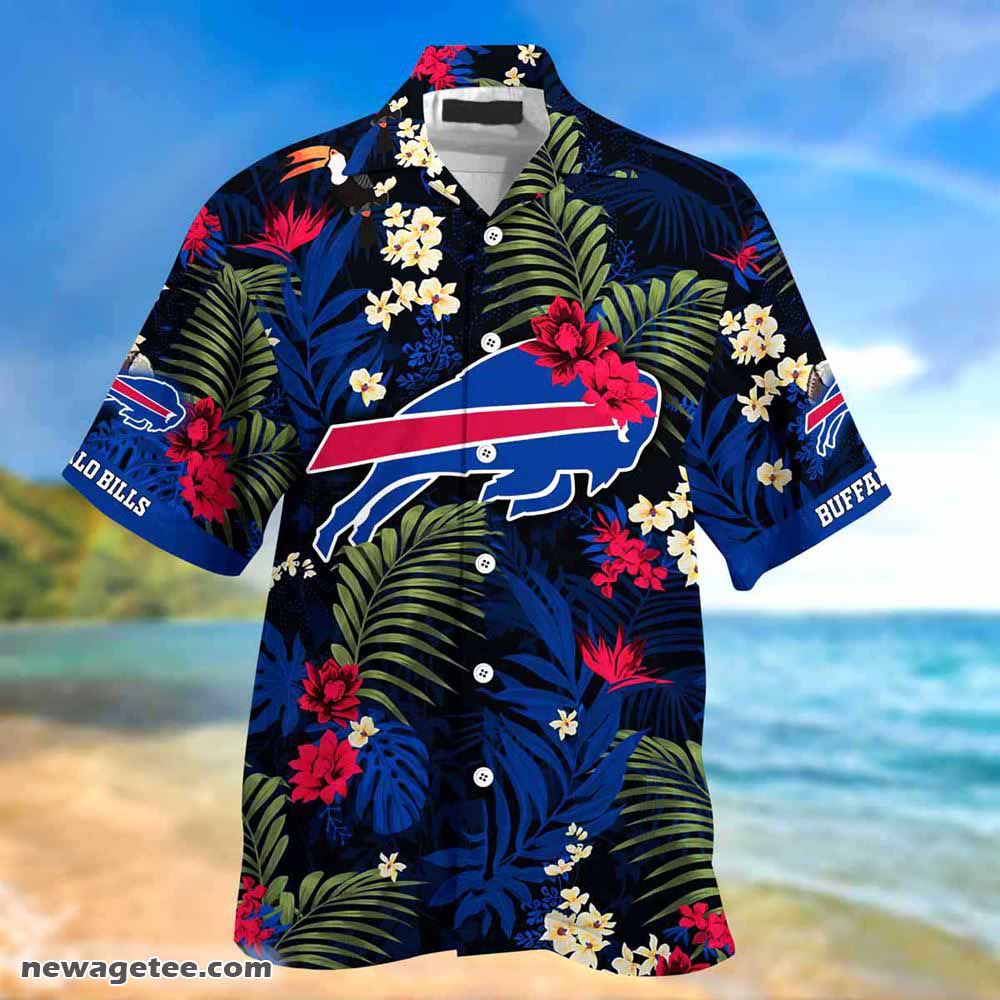 Buffalo Bills Nfl Summer Beach Hawaiian Shirt With Tropical Patterns