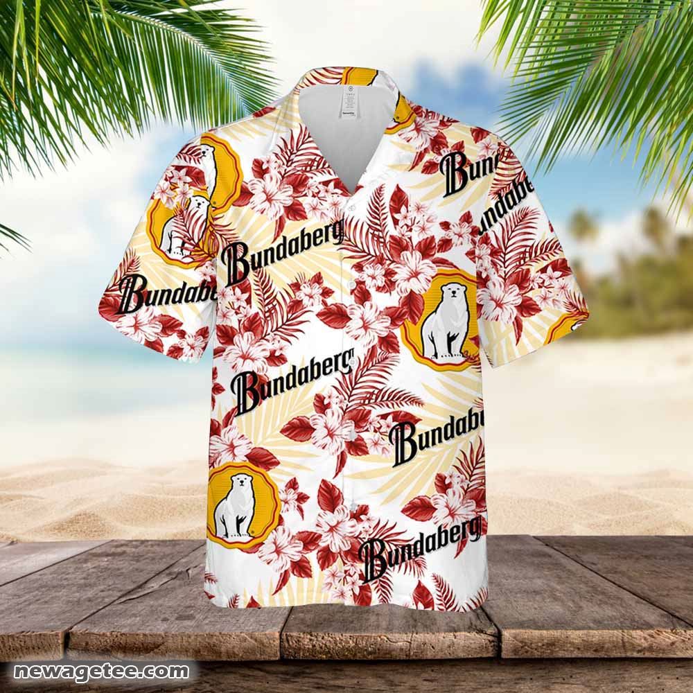 Bundaberg Hawaiian Button Up Shirt Hibiscus Floral