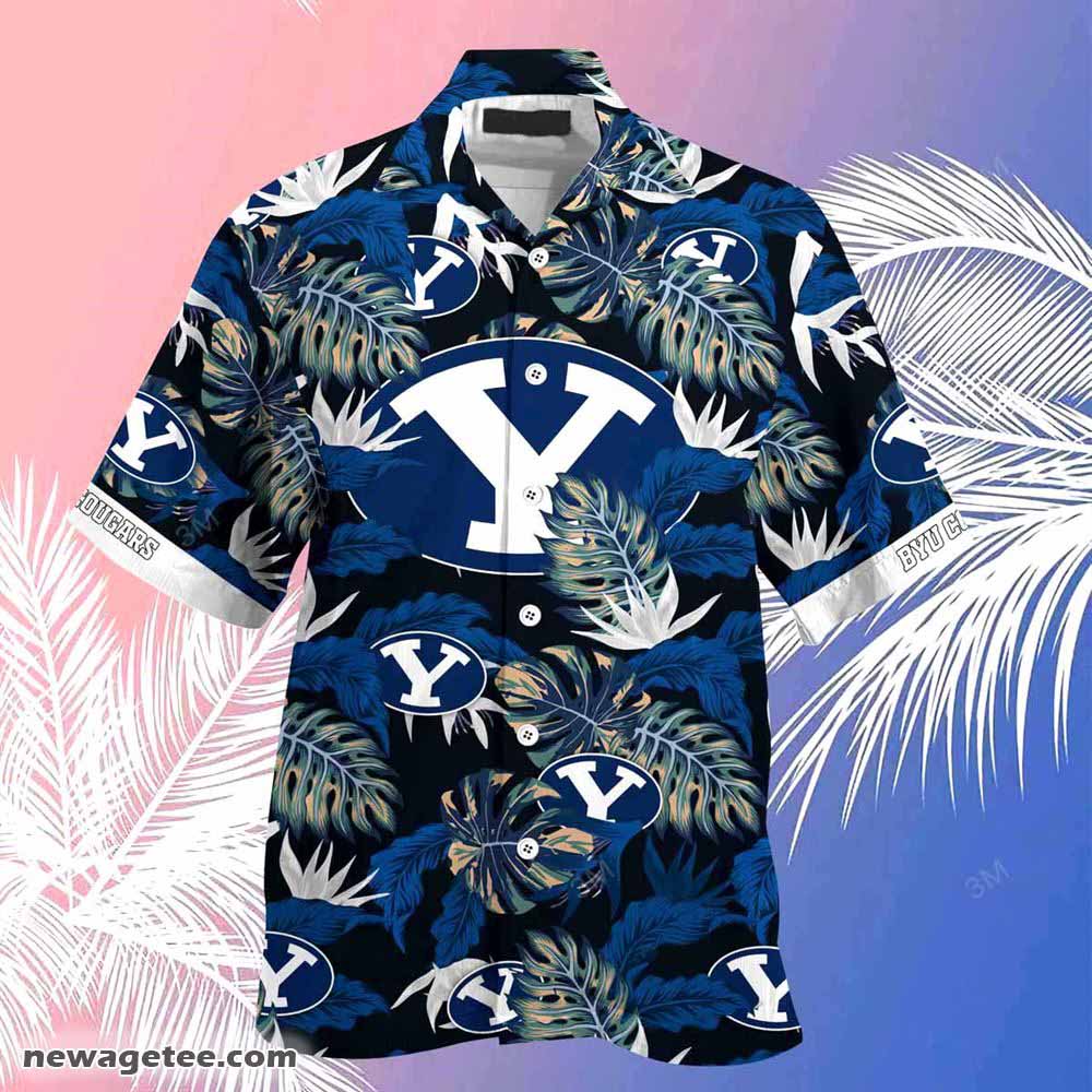 Byu Cougars Summer Beach Hawaiian Shirt Stress Blessed Obsessed