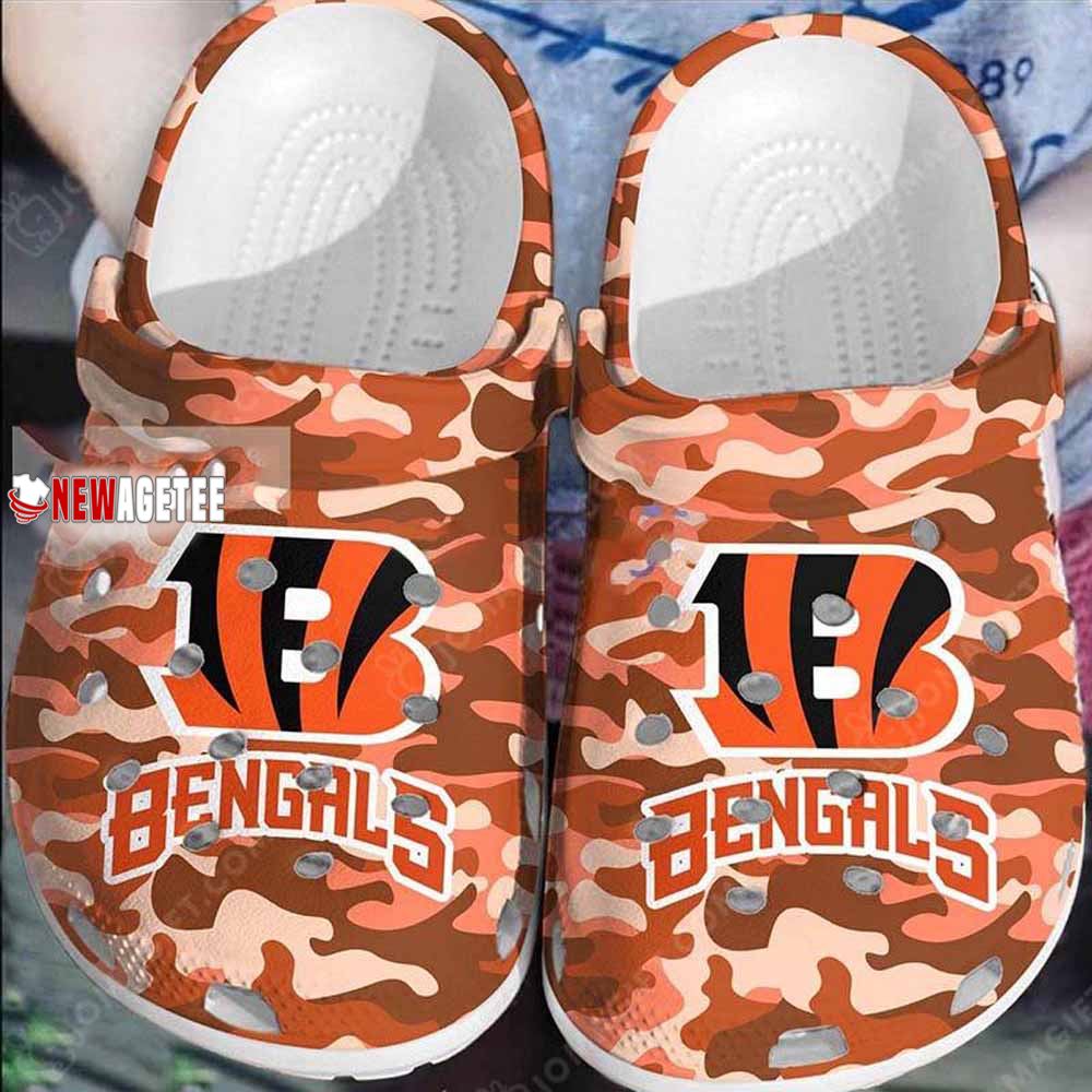 Cincinnati Bengals American Flag Crocs Clog Shoes - Jomagift