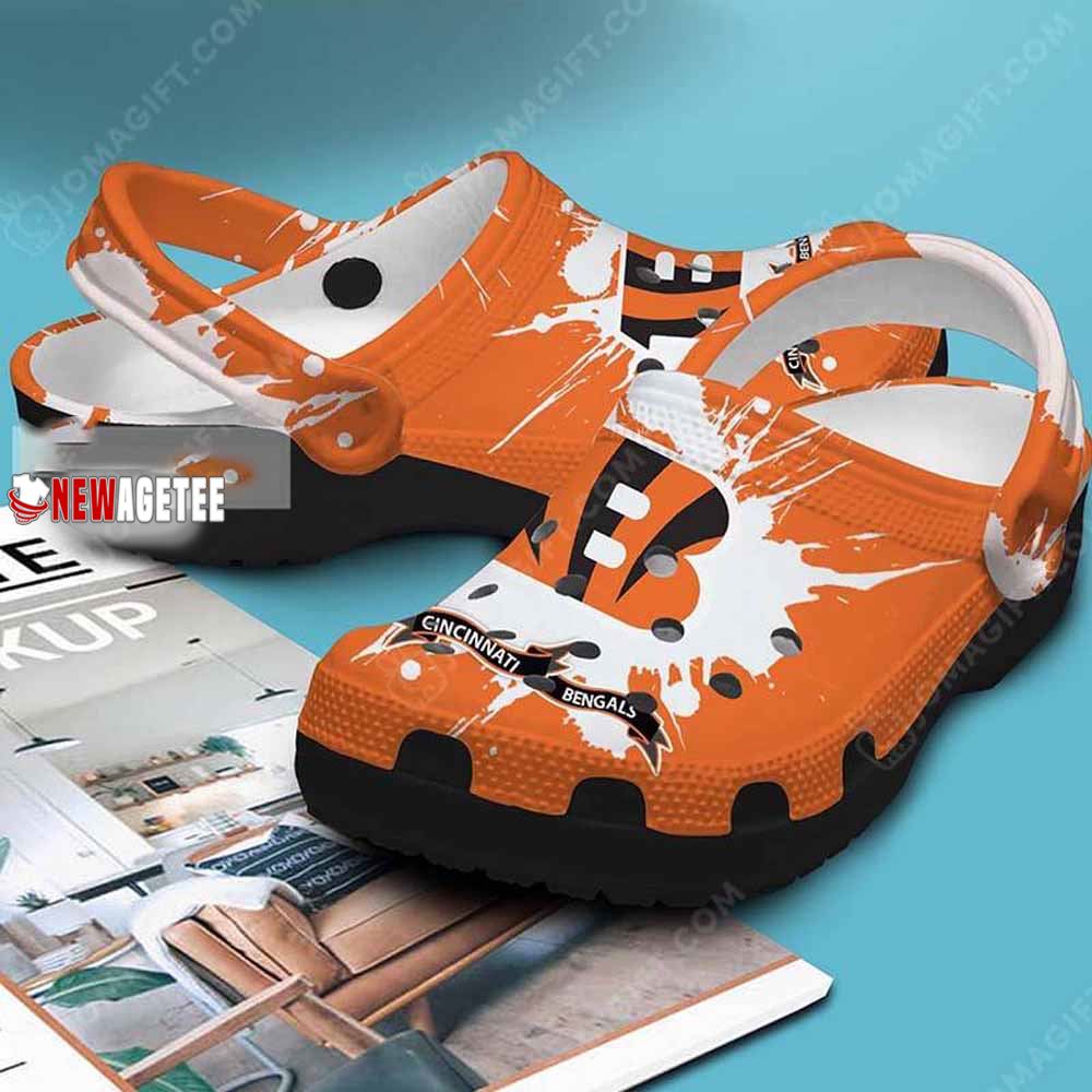 Cincinnati Bengals Camo Style Crocs Customized Clogs