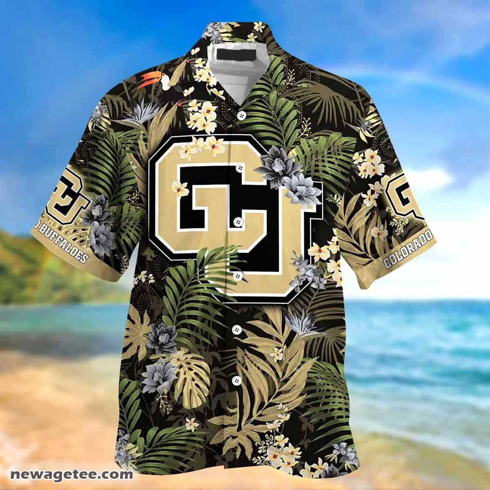 Colorado Buffaloes Summer Beach Hawaiian Shirt With Tropical Patterns
