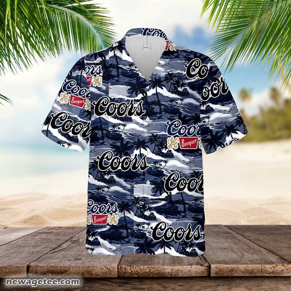 Vintage Tropical Flower Coors Light Hawaiian Shirt For Men And Women Gift  Hawaiian Beer - Banantees