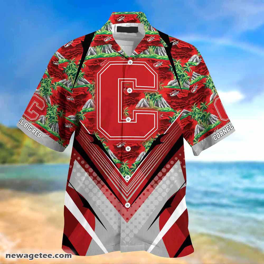 Cornell Big Red Summer Beach Hawaiian Shirt For Sports Fans This Season