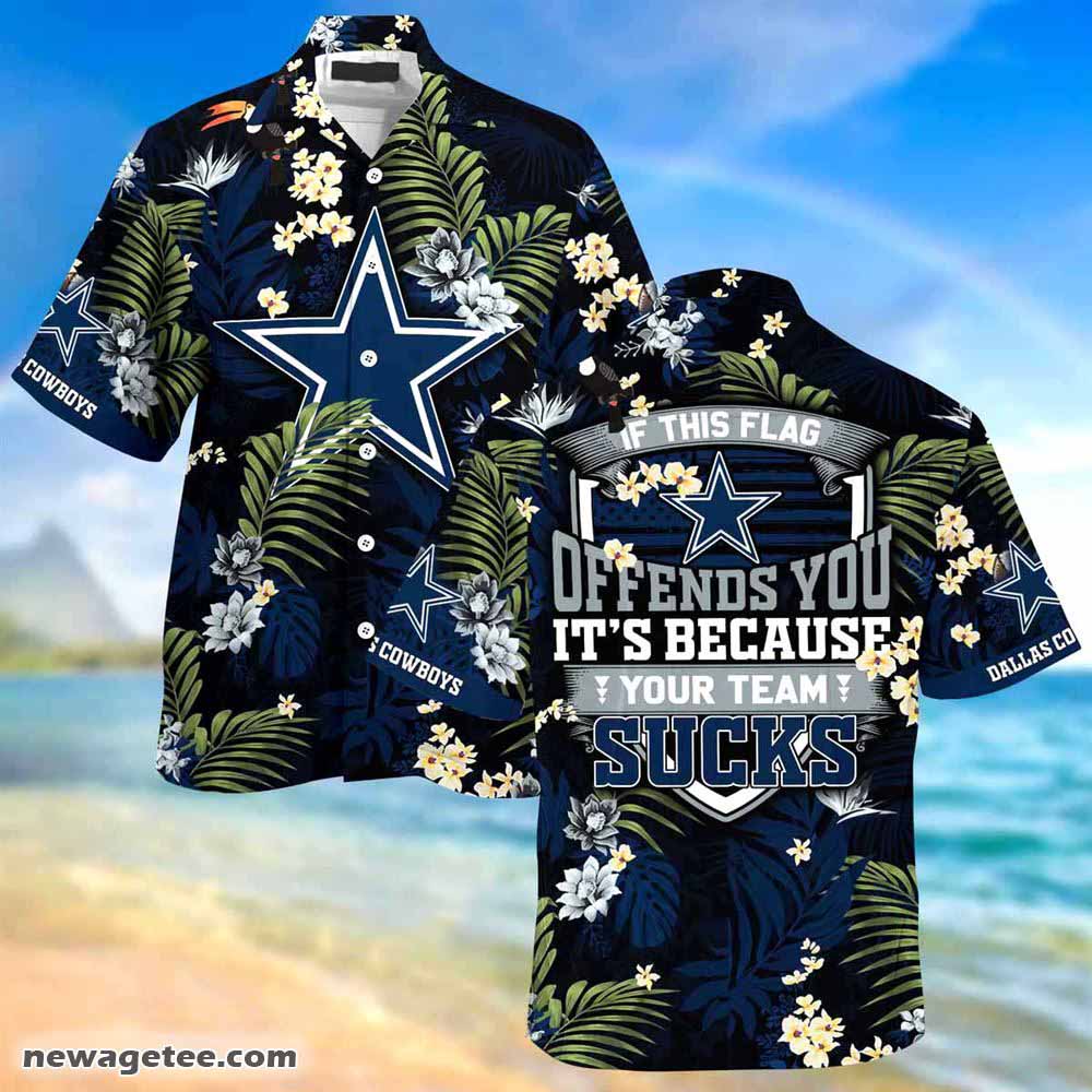 Dallas Cowboys Nfl Summer Beach Hawaiian Shirt This Flag Offends You