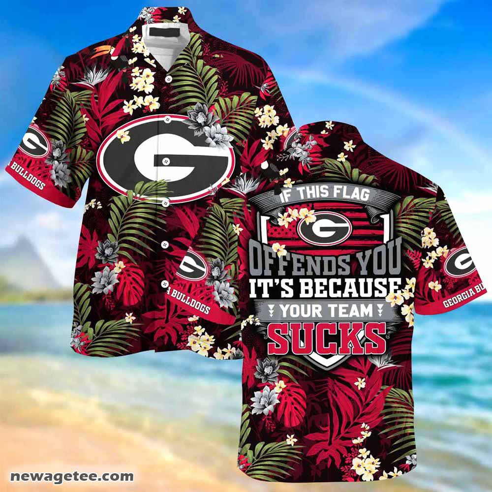 Chicago Bears Hawaiian shirt flower summer 