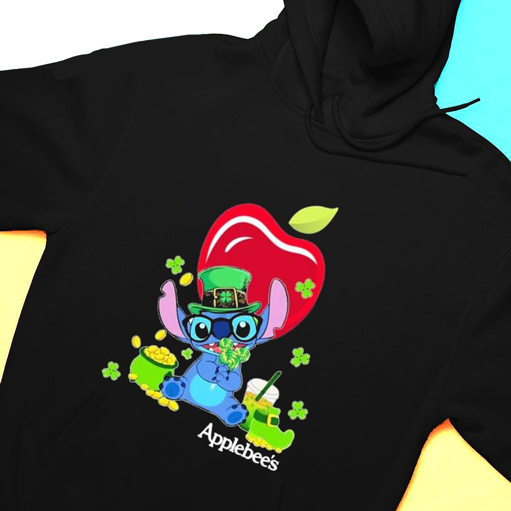 Baby Stitch And Applebees St Patricks Day Shirt Hoodie