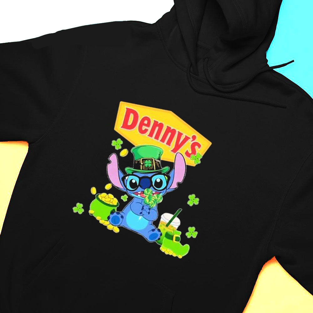 Baby Stitch And Dennys St Patricks Day Shirt Hoodie