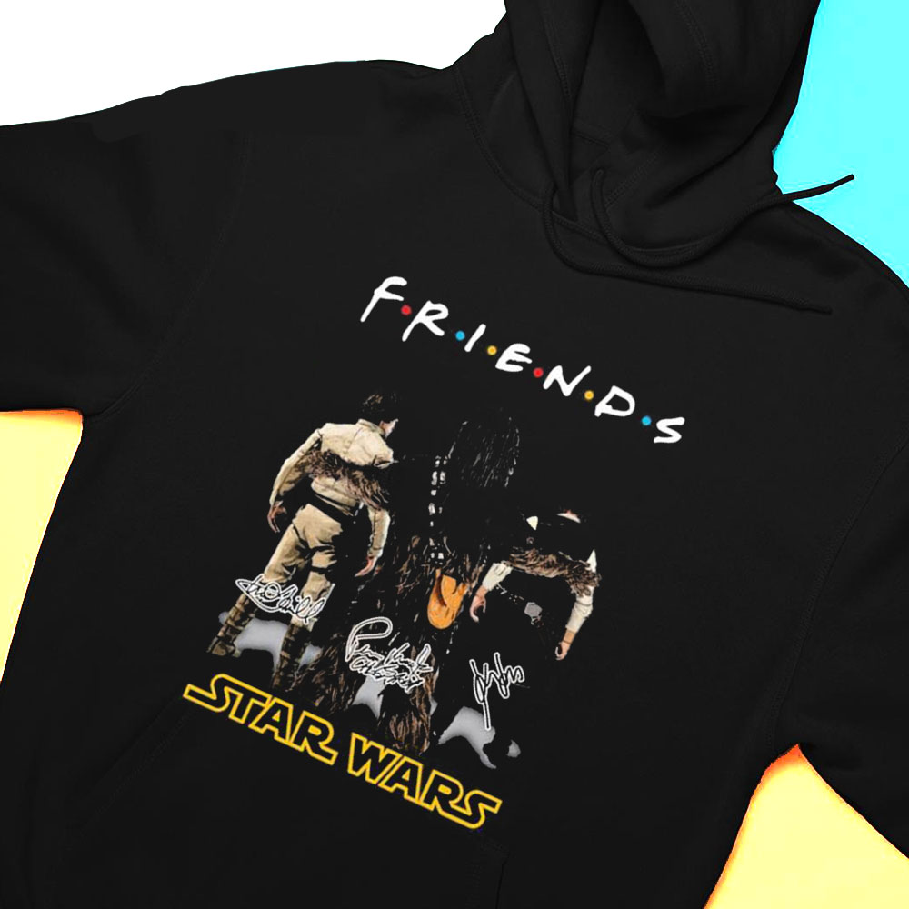 Friends Luke Skywalker Chewbacca Star Wars Signature T-shirt