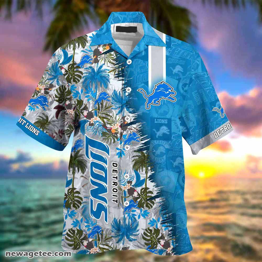 Detroit Lions Nfl Summer Beach Hawaiian Shirt