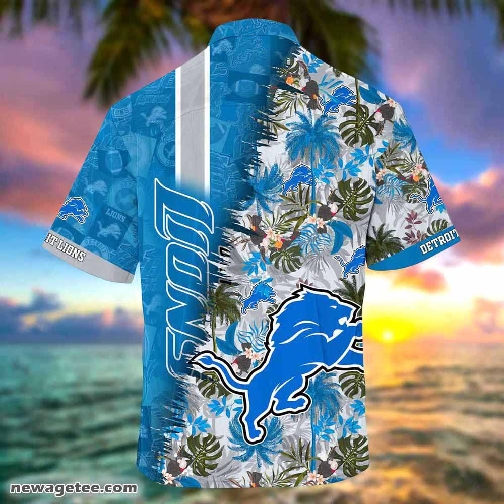 Detroit Lions Hawaiian Shirt And Shorts Mens Detroit Lions Shirts