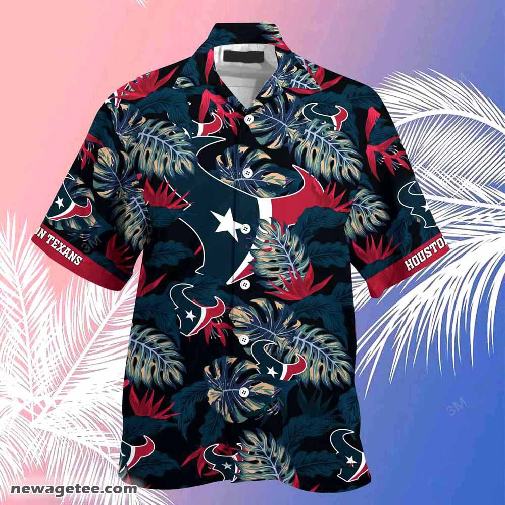 Houston Texans Nfl Summer Beach Hawaiian Shirt Stress Blessed Obsessed