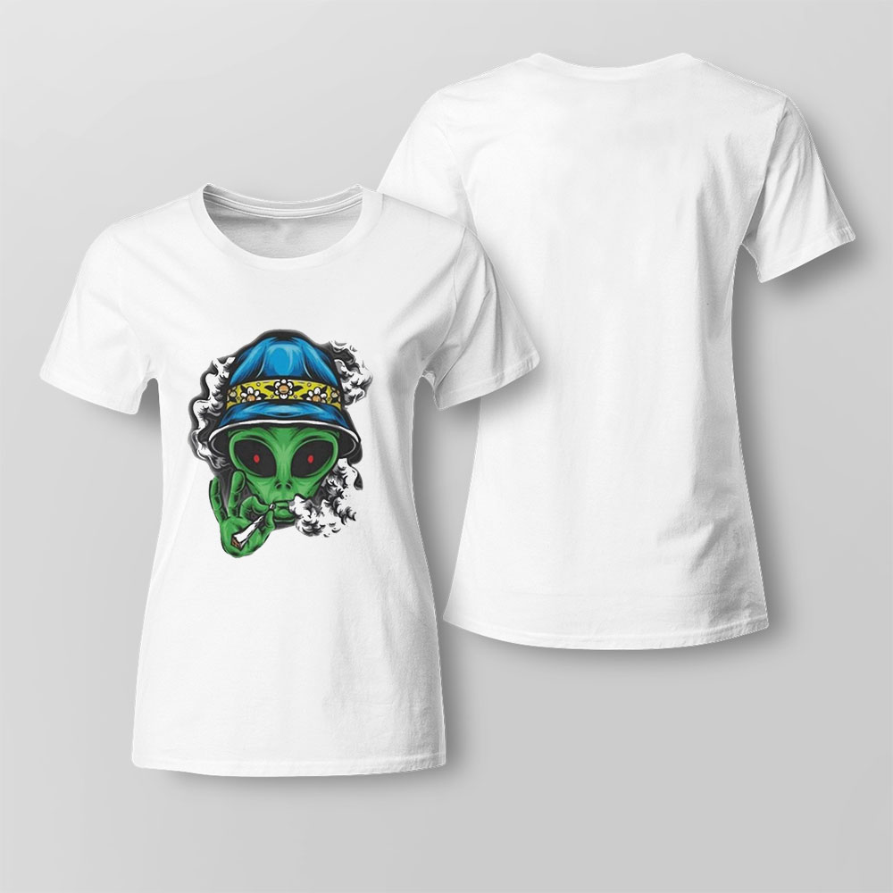 A Cool With An Alien Face T Shirt