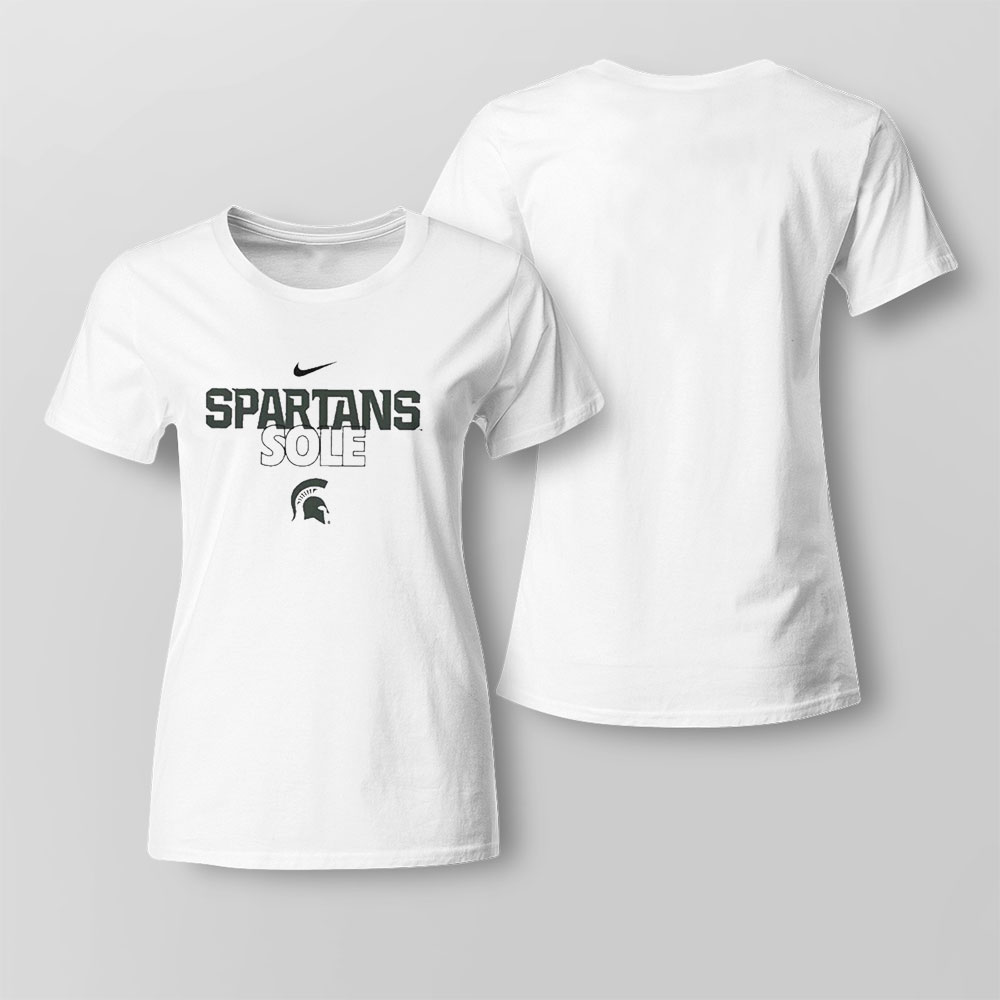 Michigan State Spartans Basketball 2023 Nike Spartan Sole T-shirt