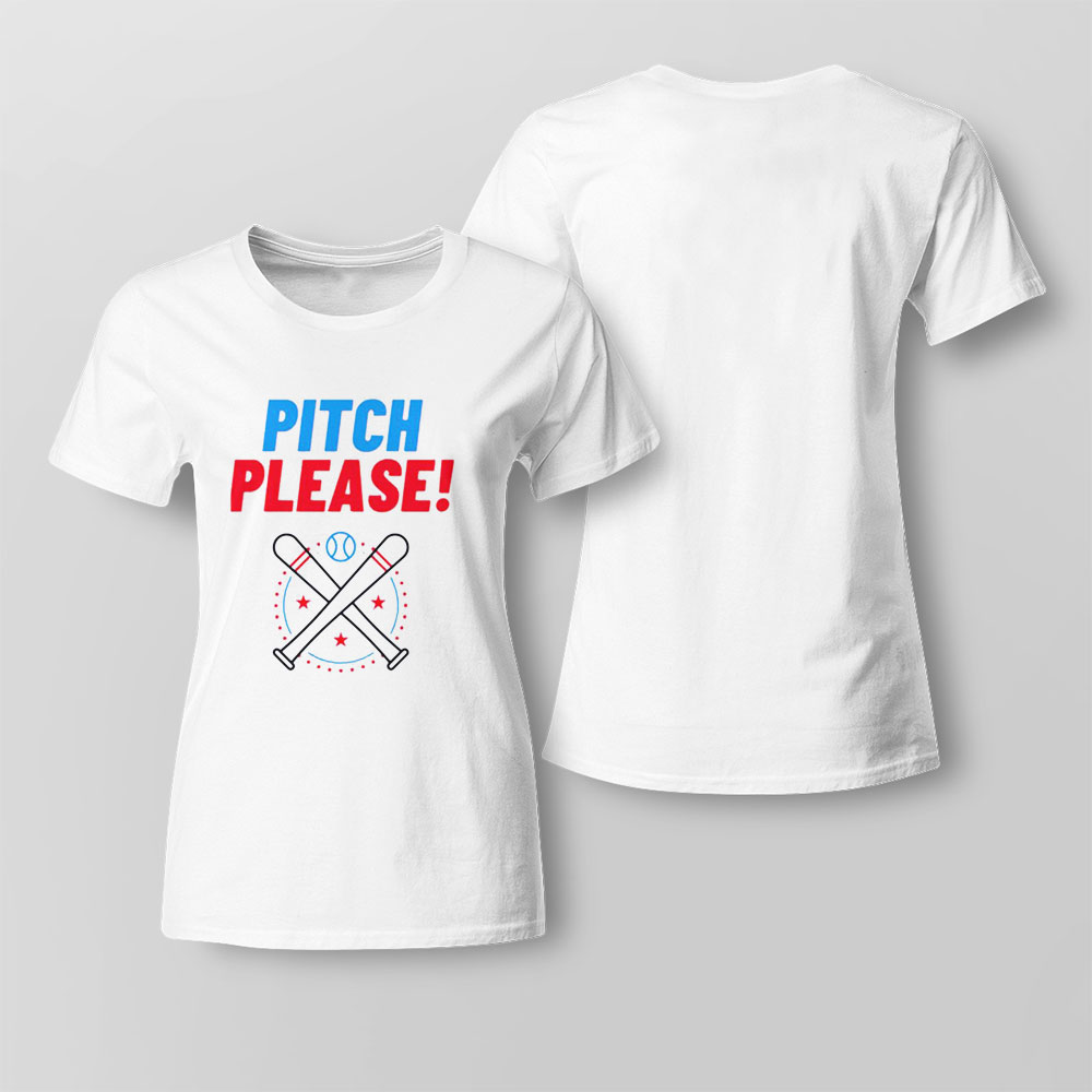 Pitch Please Baseball Logo T-shirt