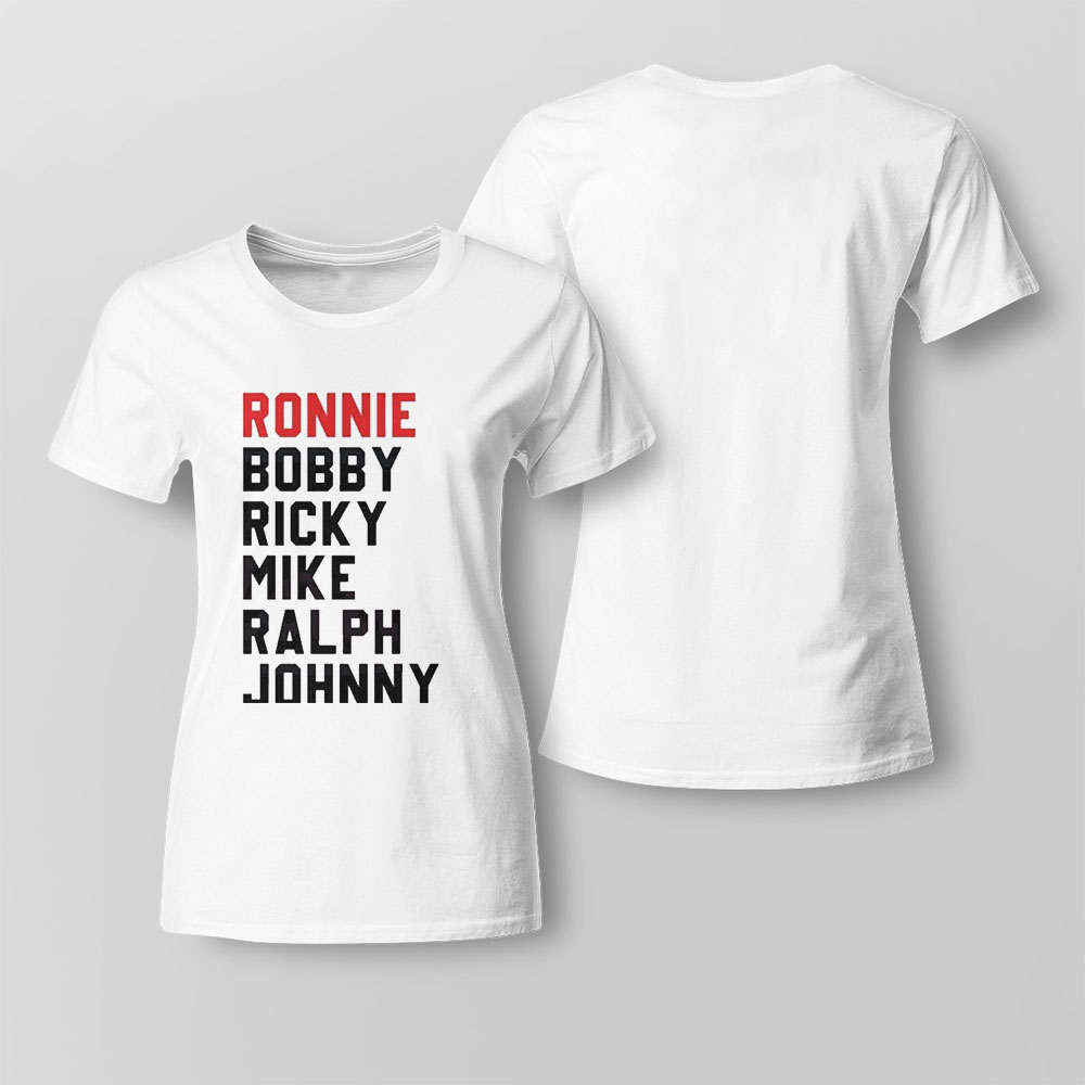 Ronnie Bobby Ricky Mike Ralph And Johnny New Edition Shirt Ladies Tee