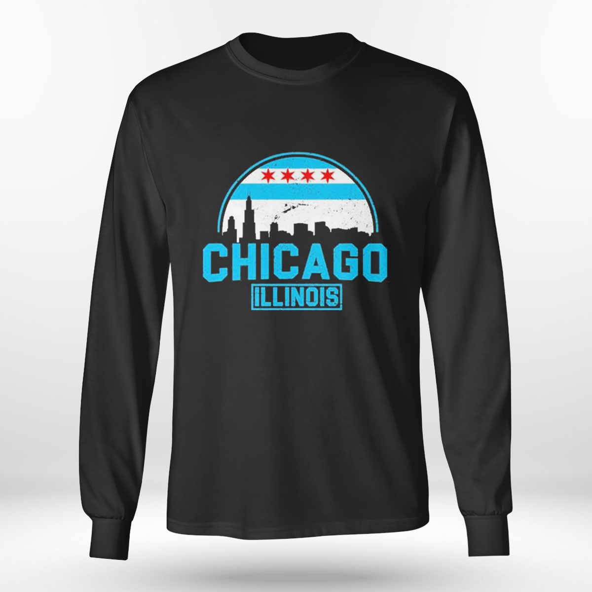 Chicago Illinois Vintage Flag T-shirt