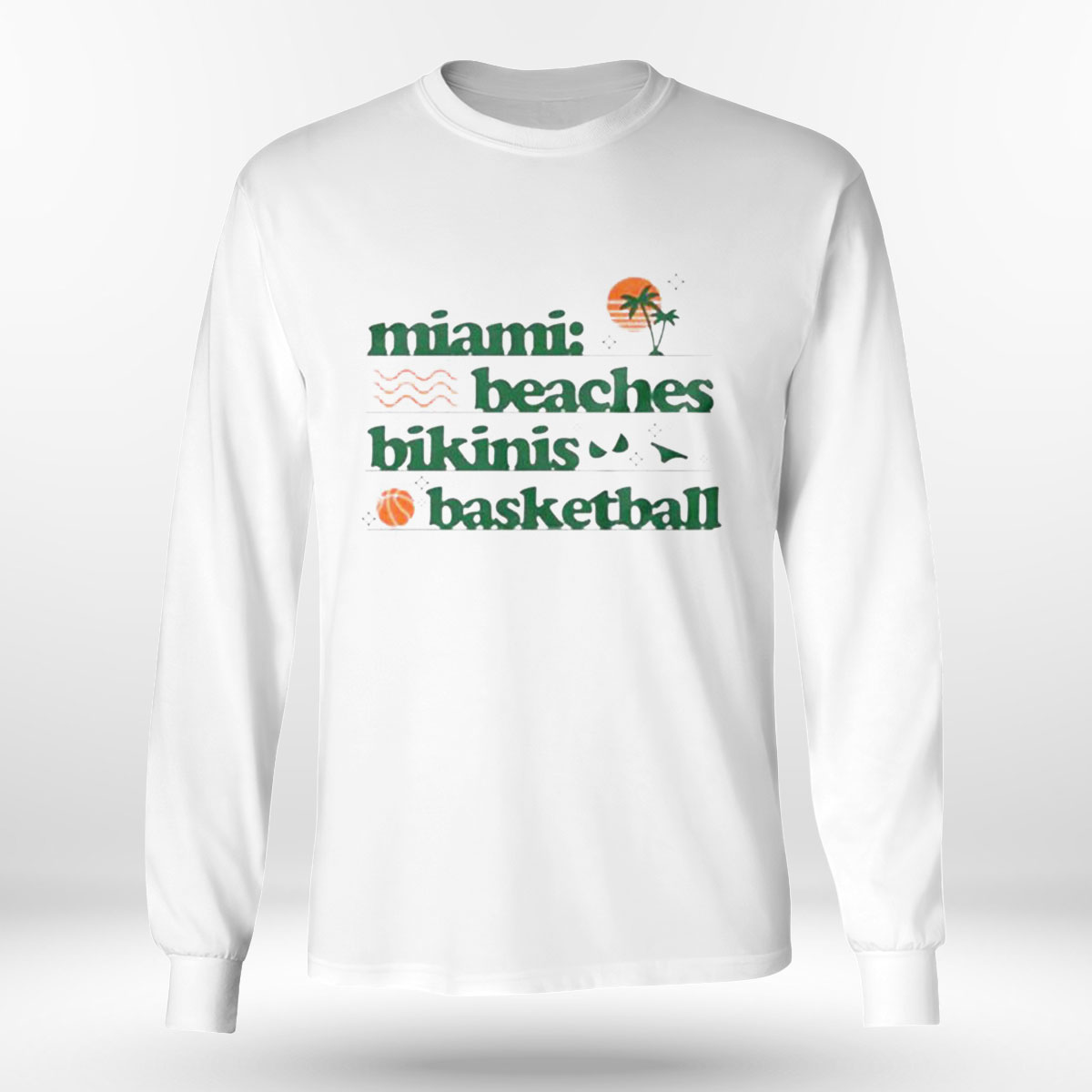 Miami Beaches Bikinis Basketball T-shirt