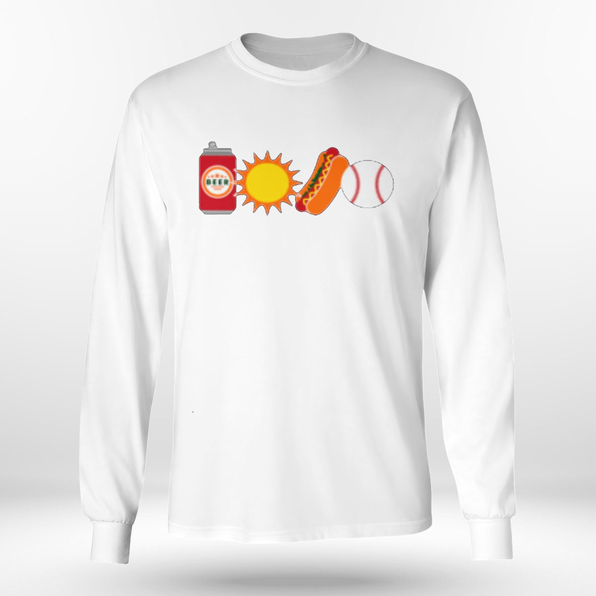 Obviousshirt Beer Sun Sausages Baseball 4 T-shirt