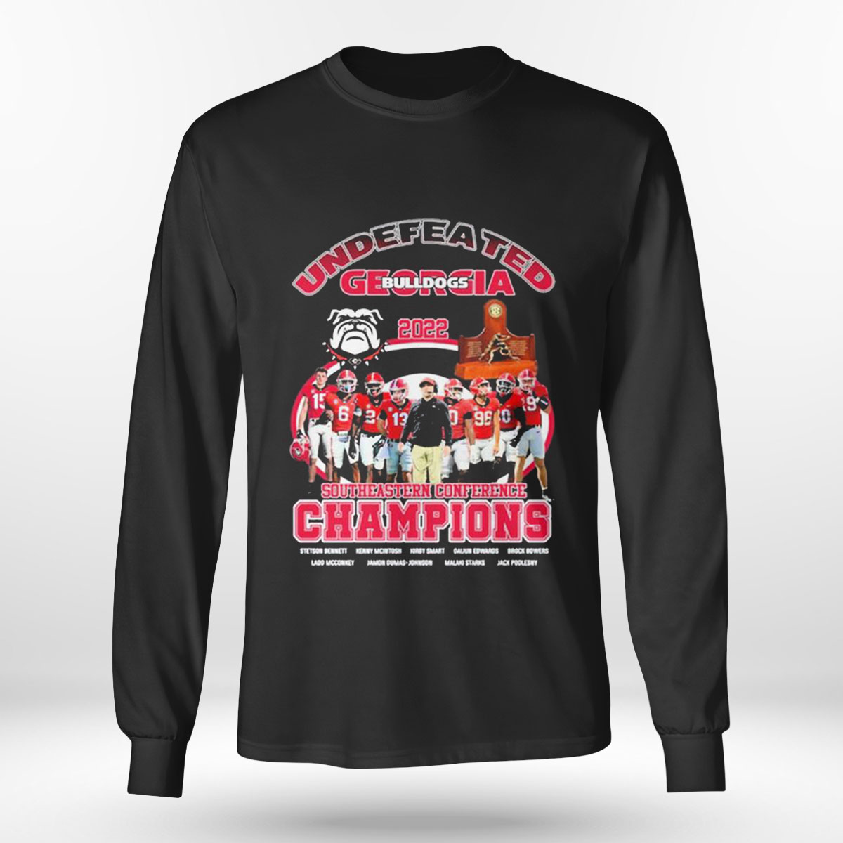 Undefeated Georgia Bulldogs 2022 Southeastern Conference Champions T-shirt