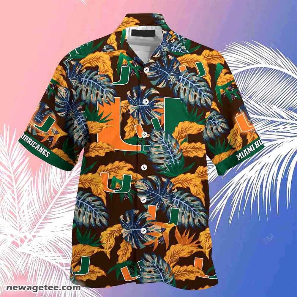 Miami Hurricanes Summer Beach Hawaiian Shirt Stress Blessed Obsessed