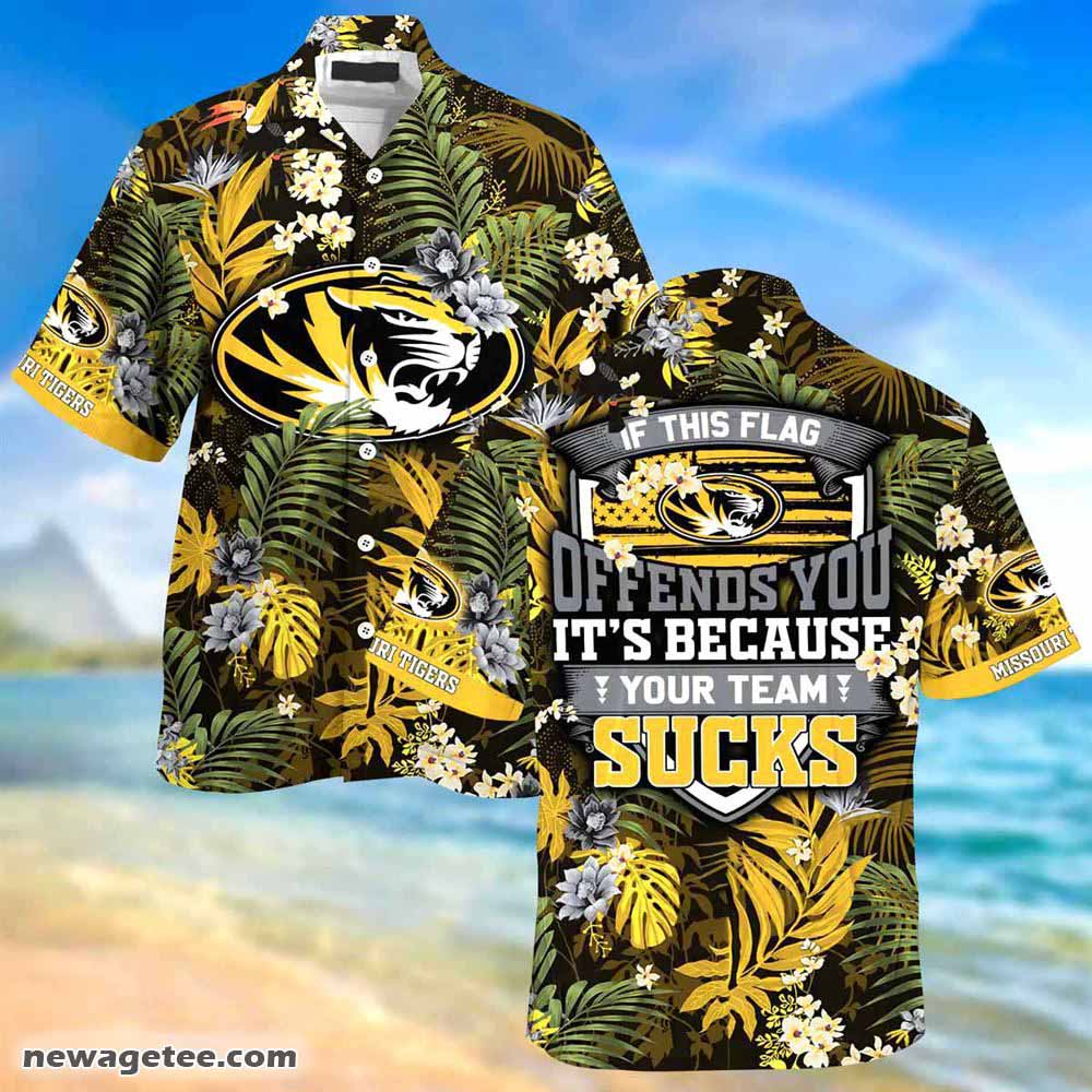 Missouri Tigers Summer Beach Hawaiian Shirt This Flag Offends You