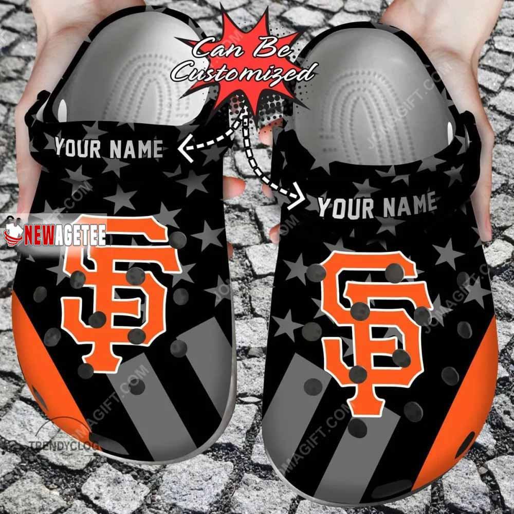 Mlb San Francisco Giants Star Flag Custom Name Crocs Clog
