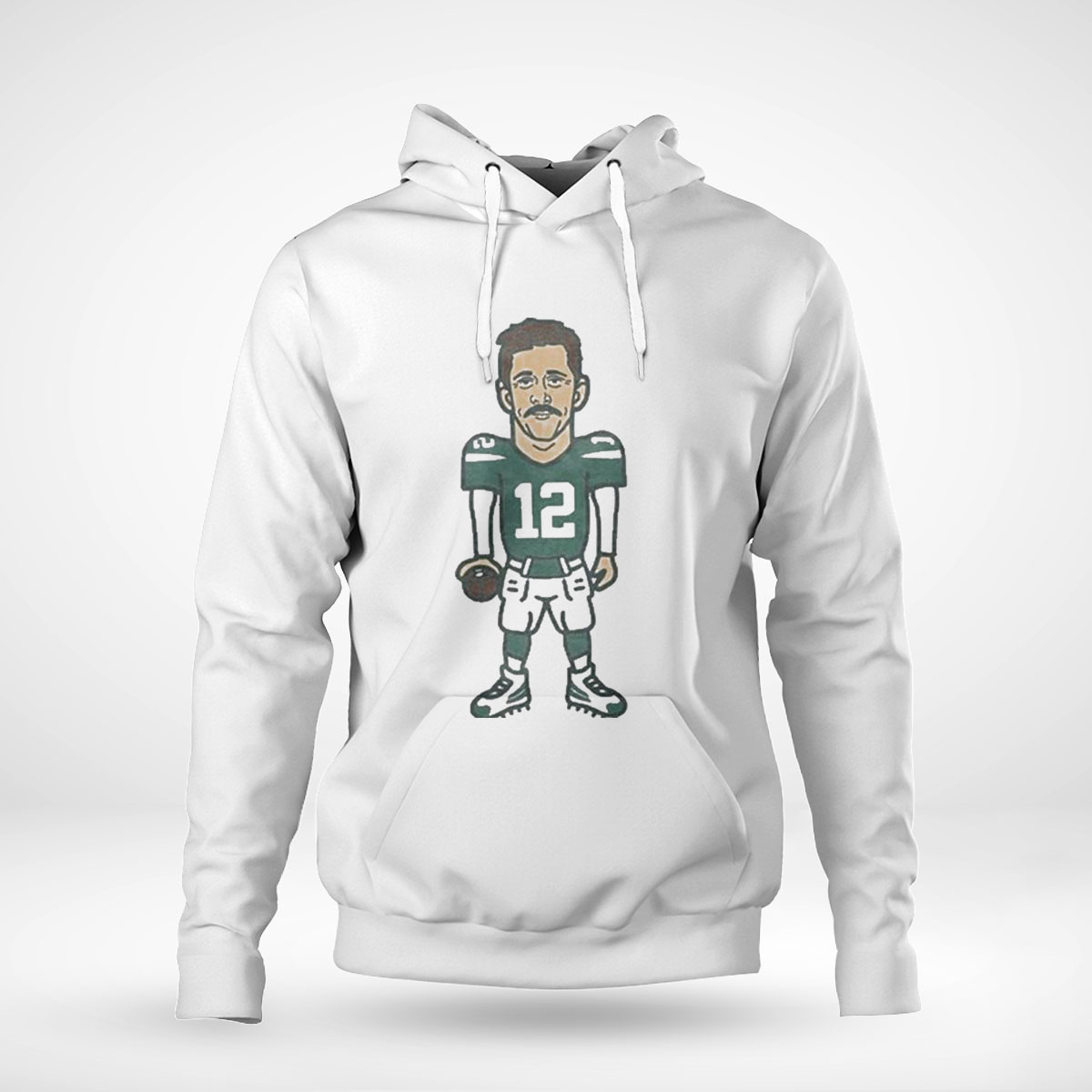 12 Aaron Rodgers Football Caricature T-shirt
