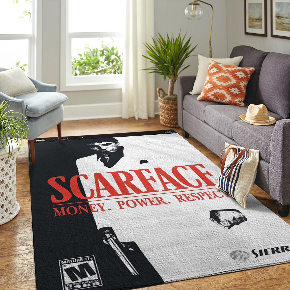 Scarface Money Power Respect Rug Carpet