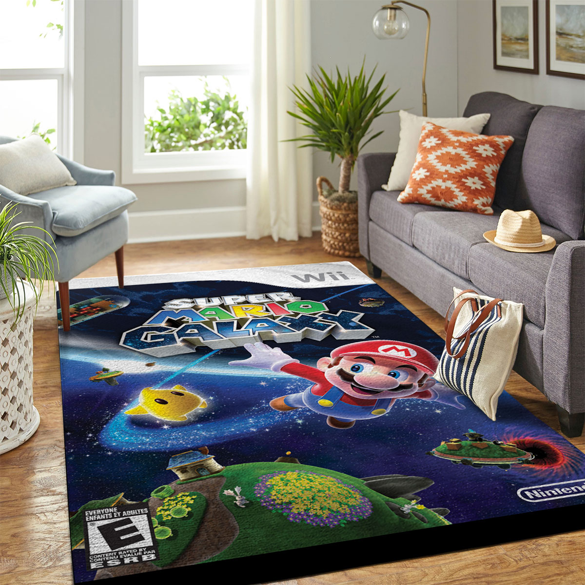 Super Mario Galaxy Rug Carpet