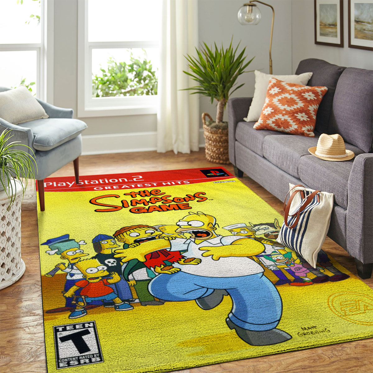 The Simpsons Game Rug Carpet