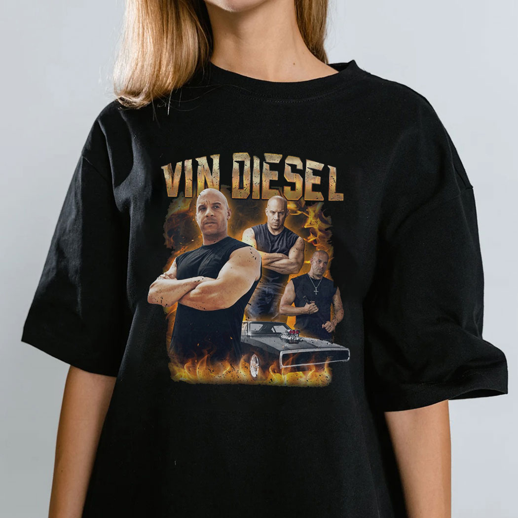 Vin Diesel T-shirt Furious Torreto T-shirt Retro Furio0us