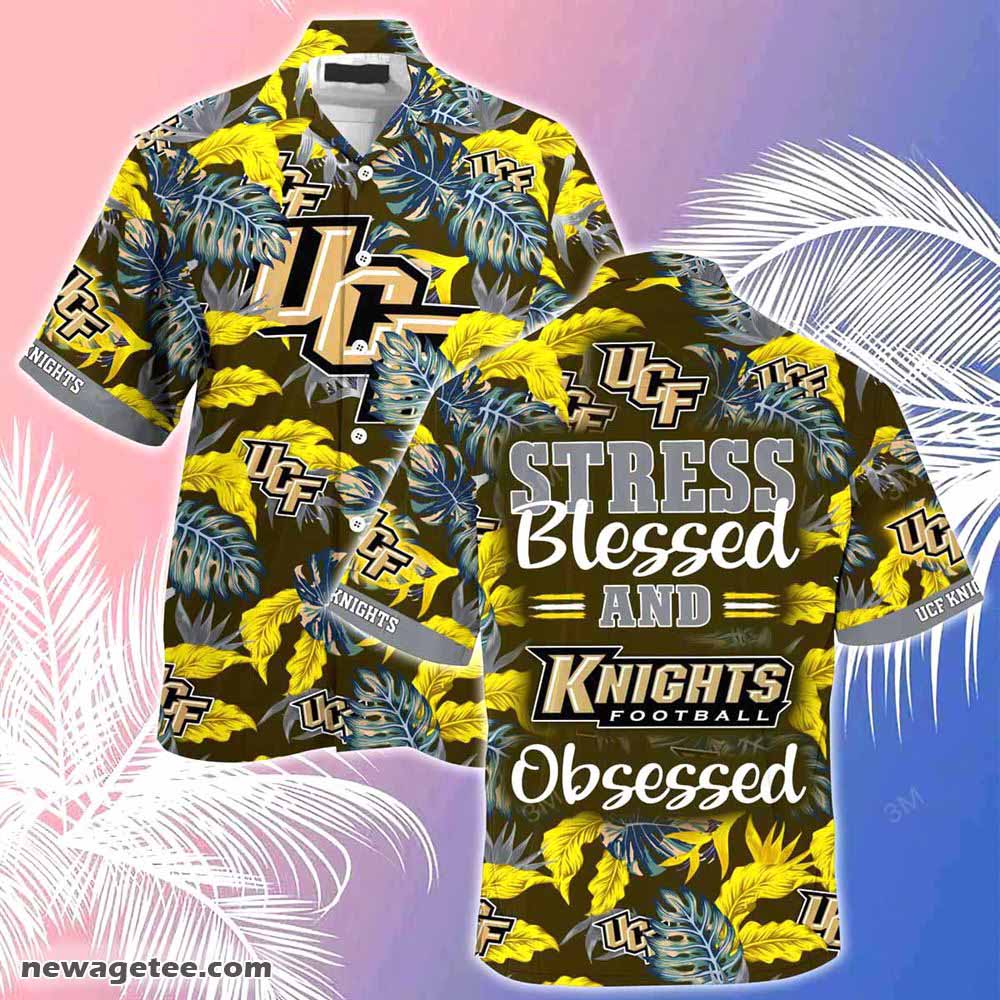 Ucf Knights Summer Beach Hawaiian Shirt Hibiscus Pattern For Sports Fan
