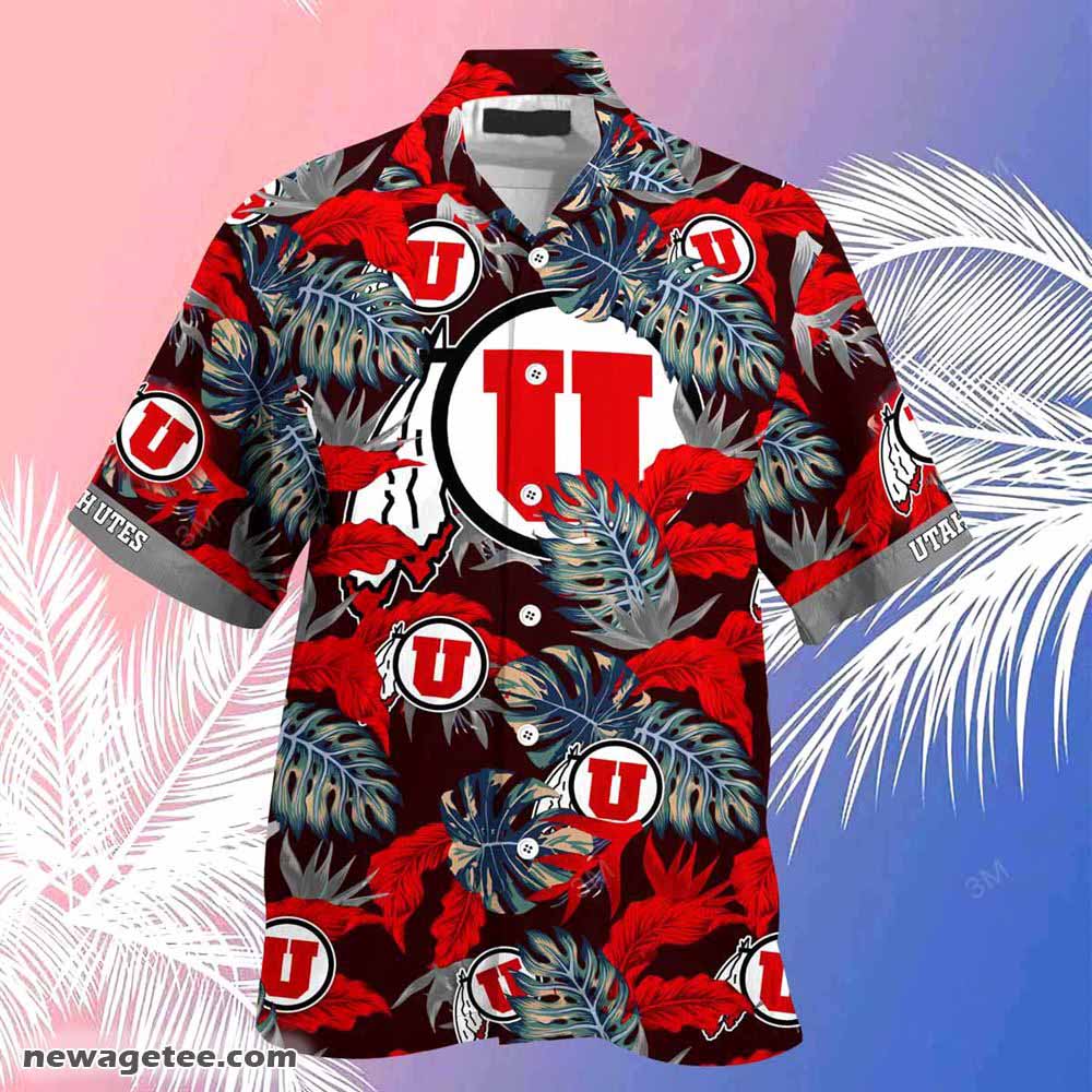 Utah Utes Summer Beach Hawaiian Shirt Stress Blessed Obsessed