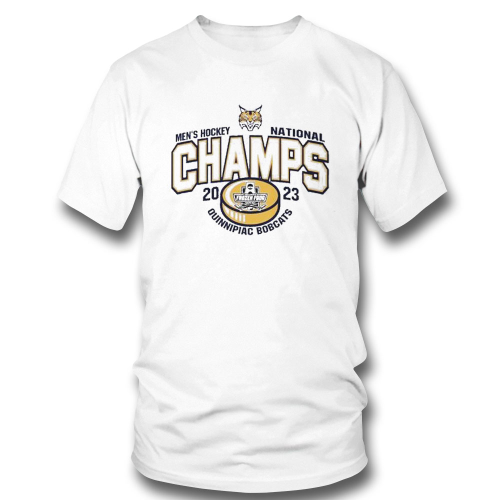 Mens Hockey National Champions 2023 Quinnipiac University Bobcats T-shirt