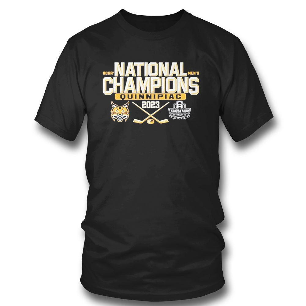 2023 Mens National Champions Quinnipiac Bobcats Hockey Frozen Four Tampa Bay T-shirt
