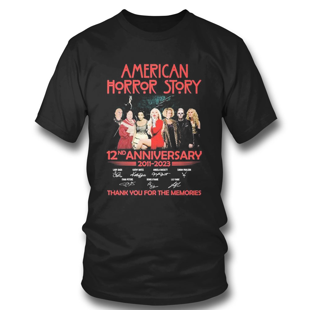 American Horror Story 12nd Anniversary 2011 2023 Thank You For The Memories T-shirt