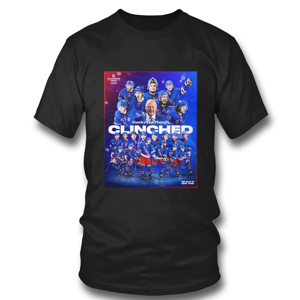 New York Rangers 2023 Stanley Cup Playoffs Clinched T-shirt