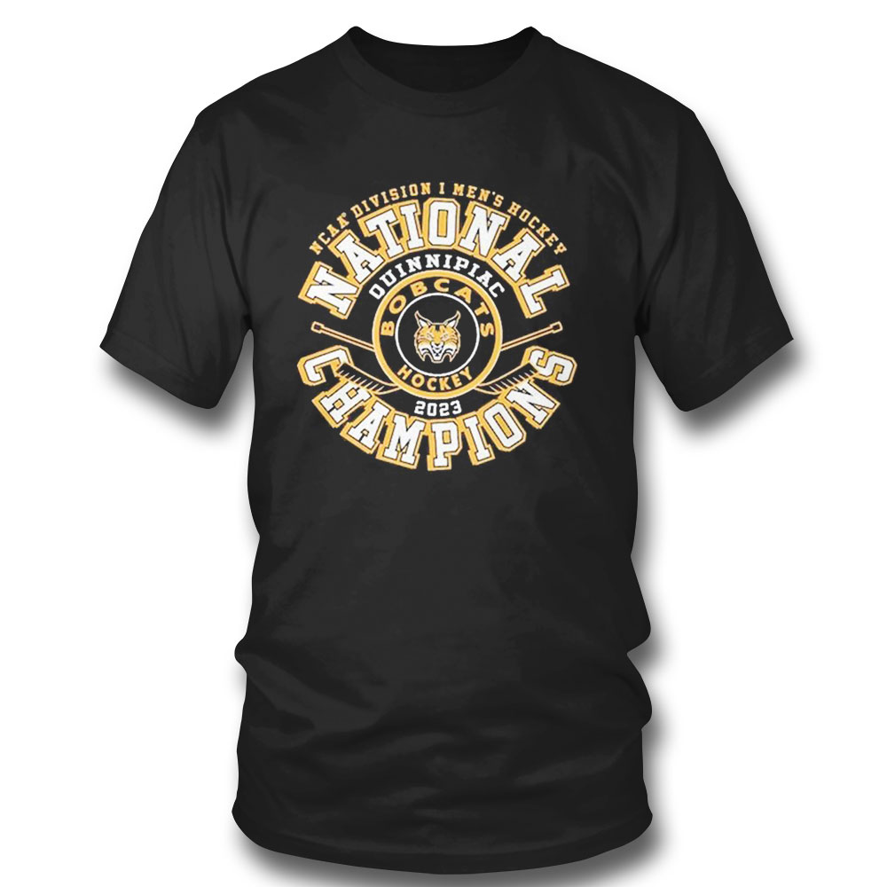 Quinnipiac Bobcats Hockey 2023 National Champions Ncaa Division I T-shirt