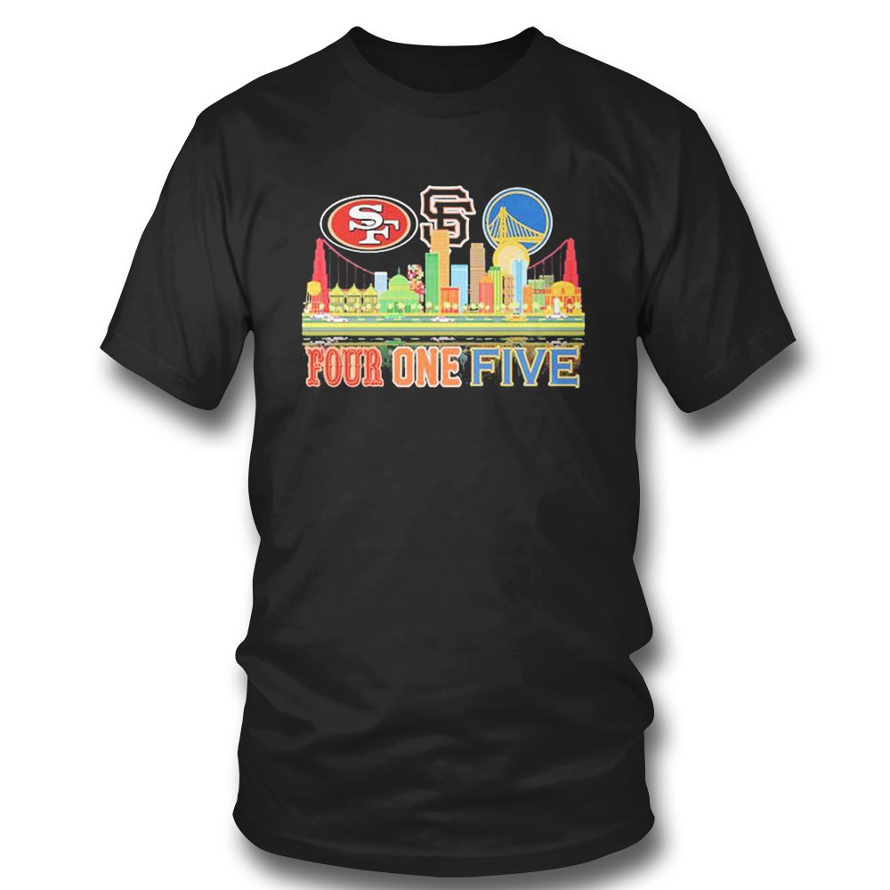 San Francisco Skyline Sport Teams Four One Five T-shirt