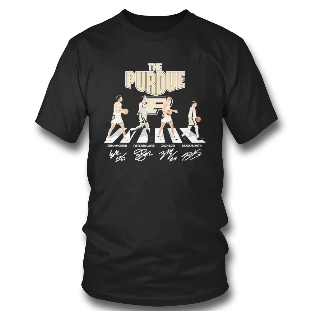 The Purdue Mens Basketball Abbey Road 2023 Signatures T-shirt