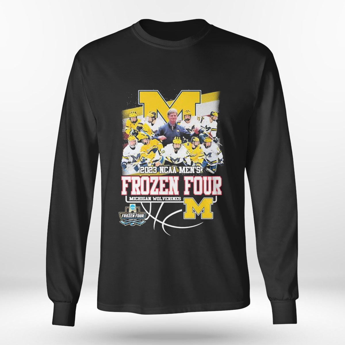 2023 Ncaa Mens Team Frozen Four Michigan Wolverines T-shirt
