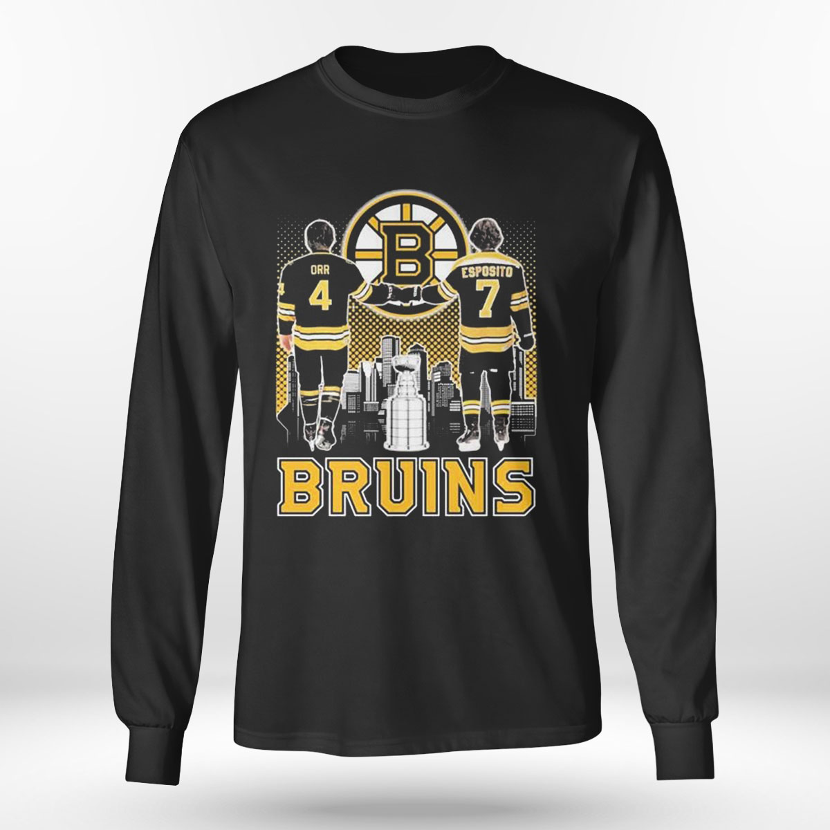 Boston Bruins All Time Greats Stanley Cups Champions Signatures T-shirt