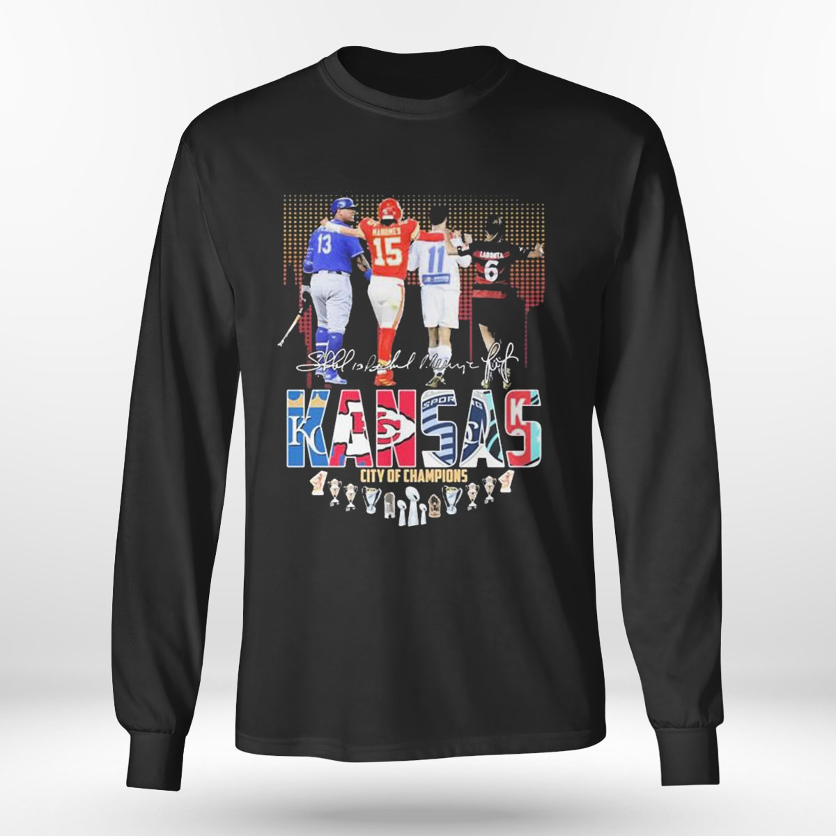 Bryce Harper Jalen Hurts And Joel Embiid Philadelphia Skyline Sports Signatures T-shirt