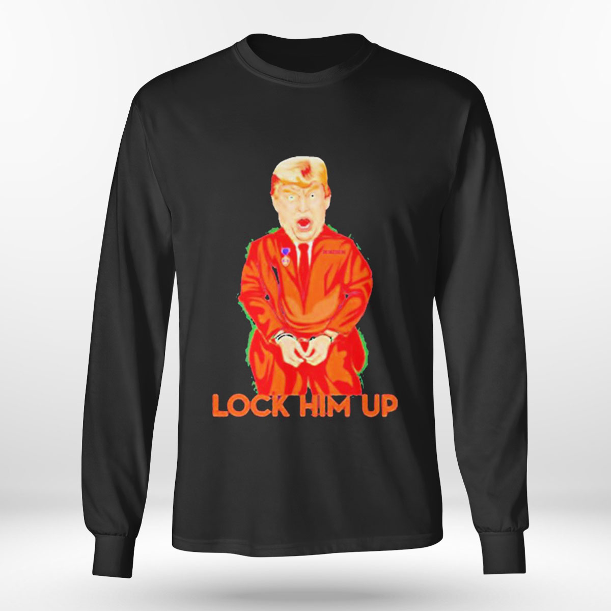 Donald Trump Running Away From Cops In Orange Jumpsuit T-shirt