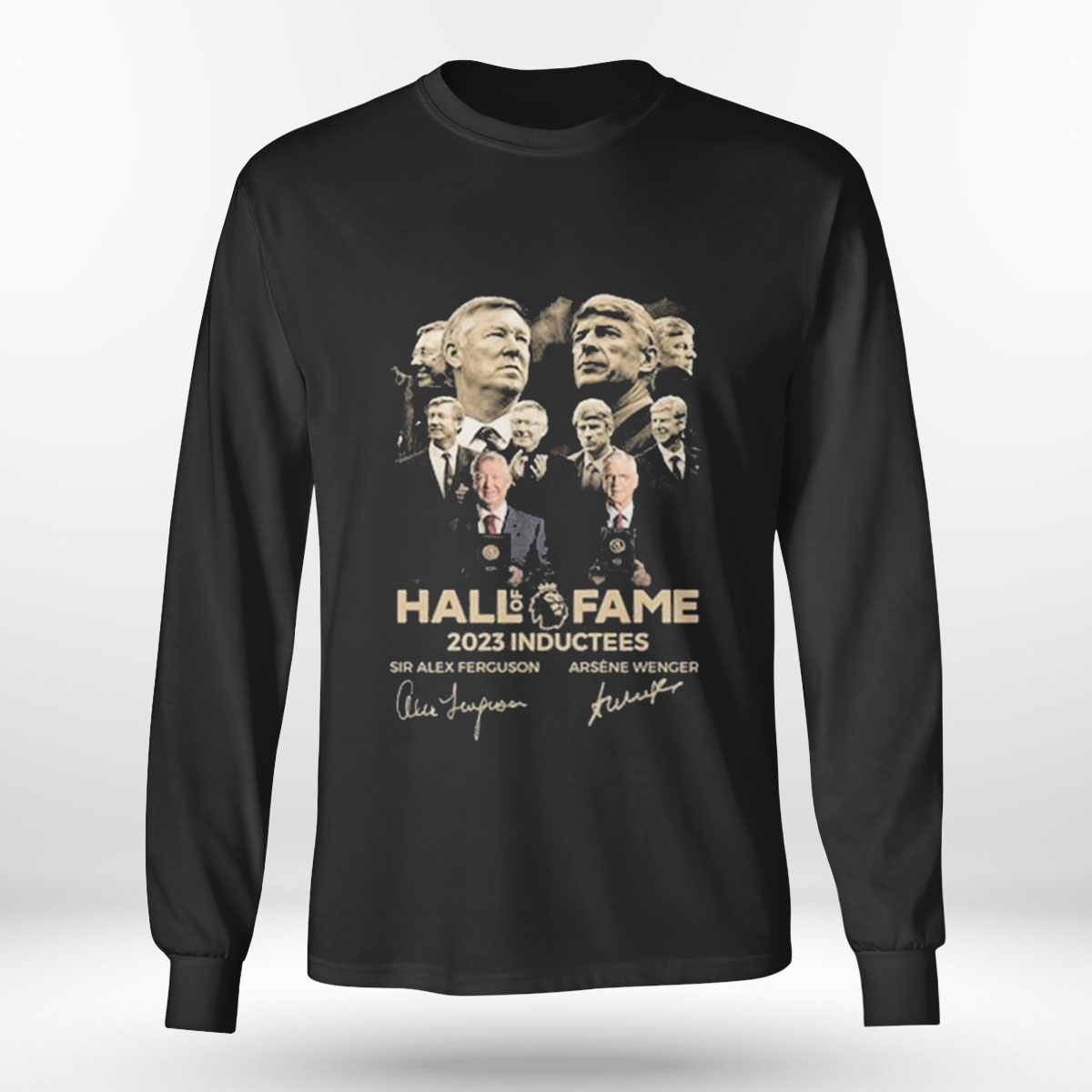 Hall Of Fame 2023 Inductees Sir Alex Ferguson Arsene Wenger Signature T-shirt