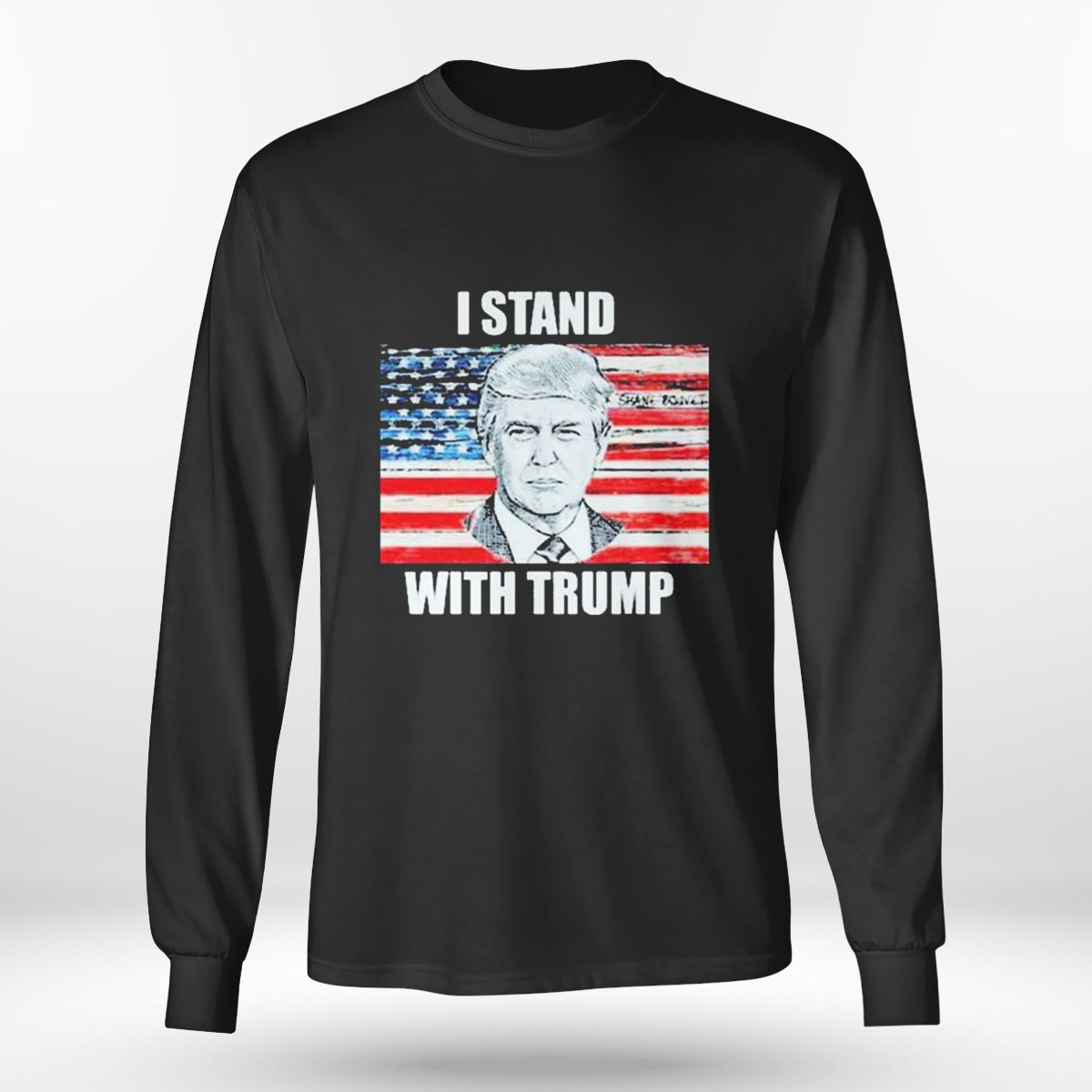 I Stand With Trump Flag Vintage T-shirt