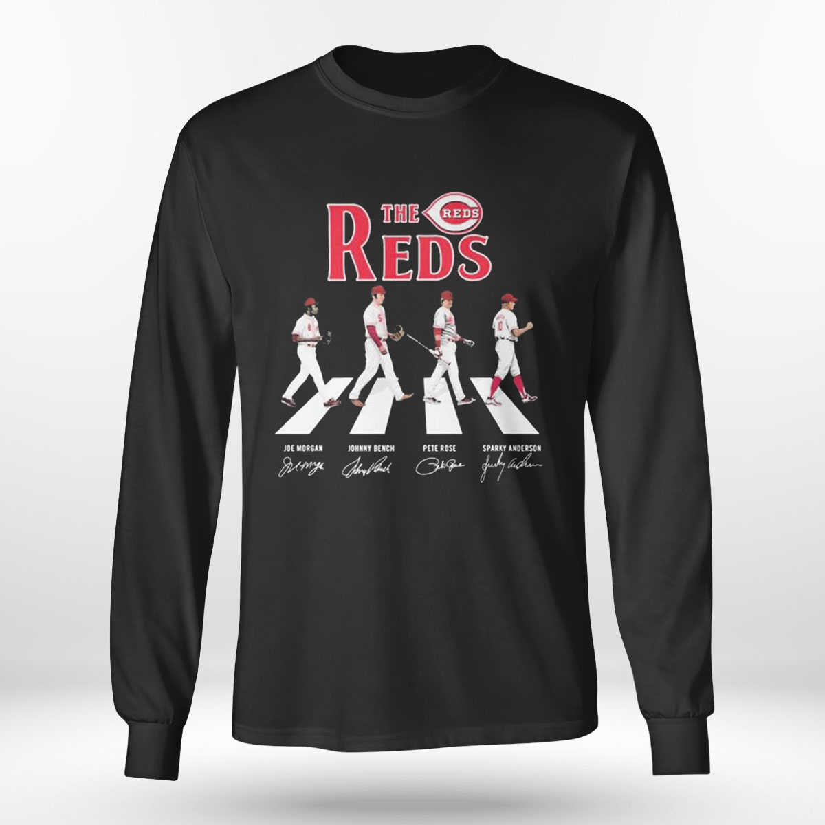 The Cincinnati Reds Abbey Road 2023 Signatures T-shirt