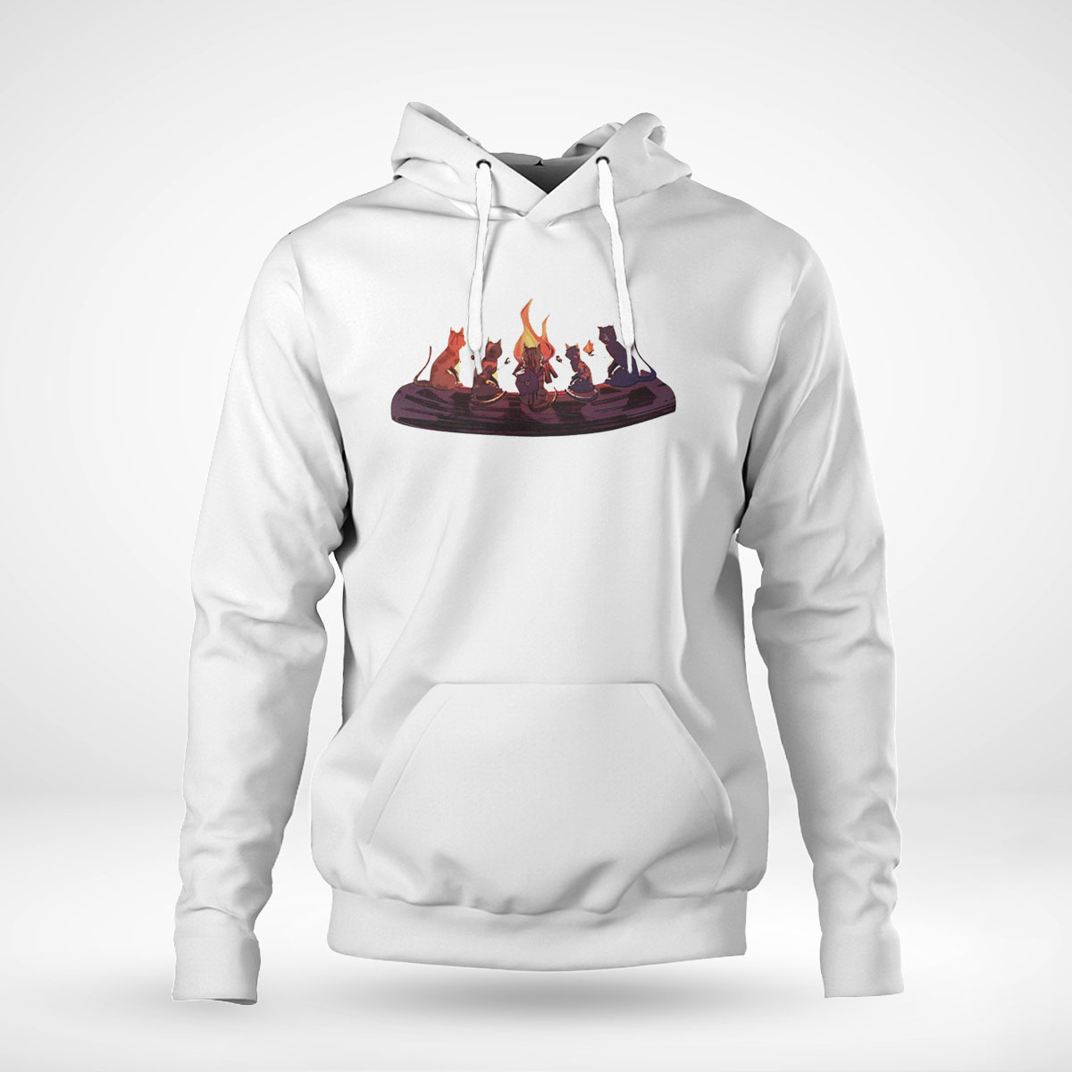 Campfire Cats Funny 2023 T-shirt