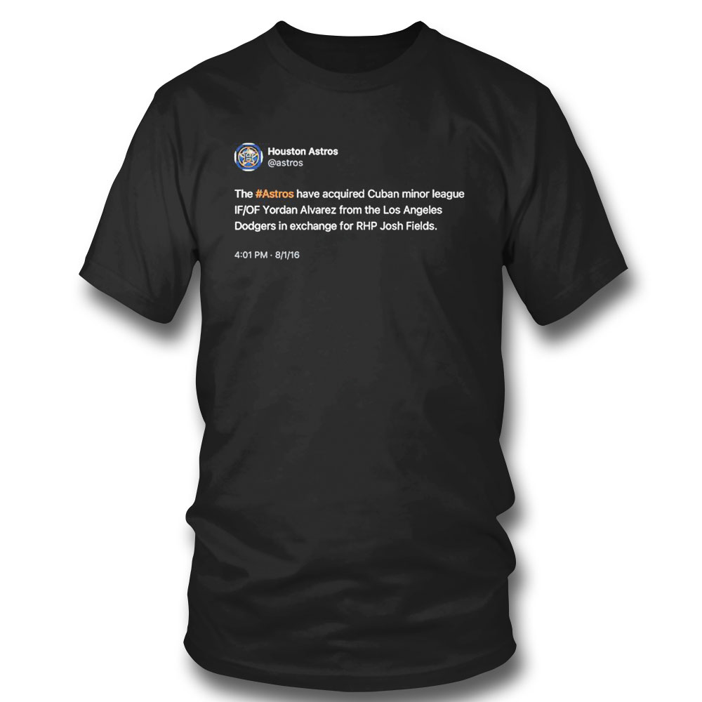 Houston Astros On Twitter T-shirt